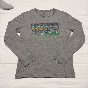 Polo by Ralph Lauren Gray Graphic Tee